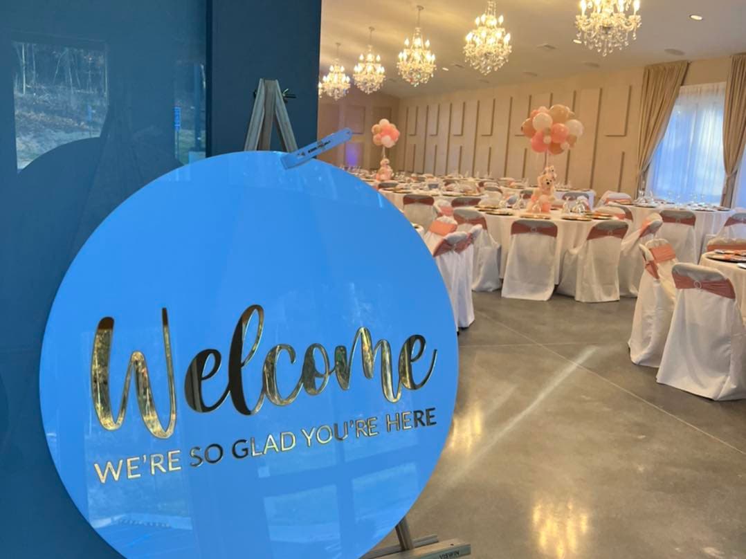 Majestic Event package — event setup for 250 Guests at Fellowship Event Hall in Dacula, GA