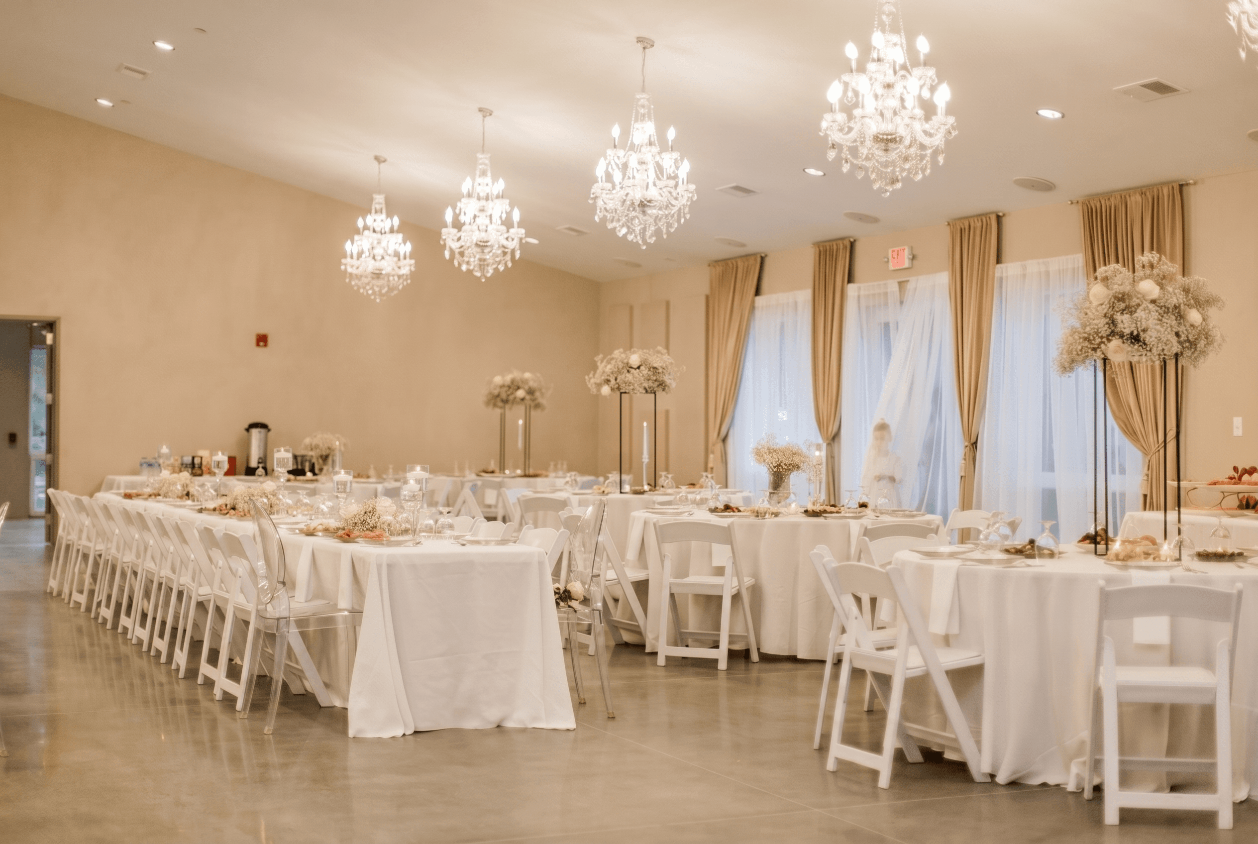 Grand Celebration package — event setup for 150 Guests at Fellowship Event Hall in Dacula, GA